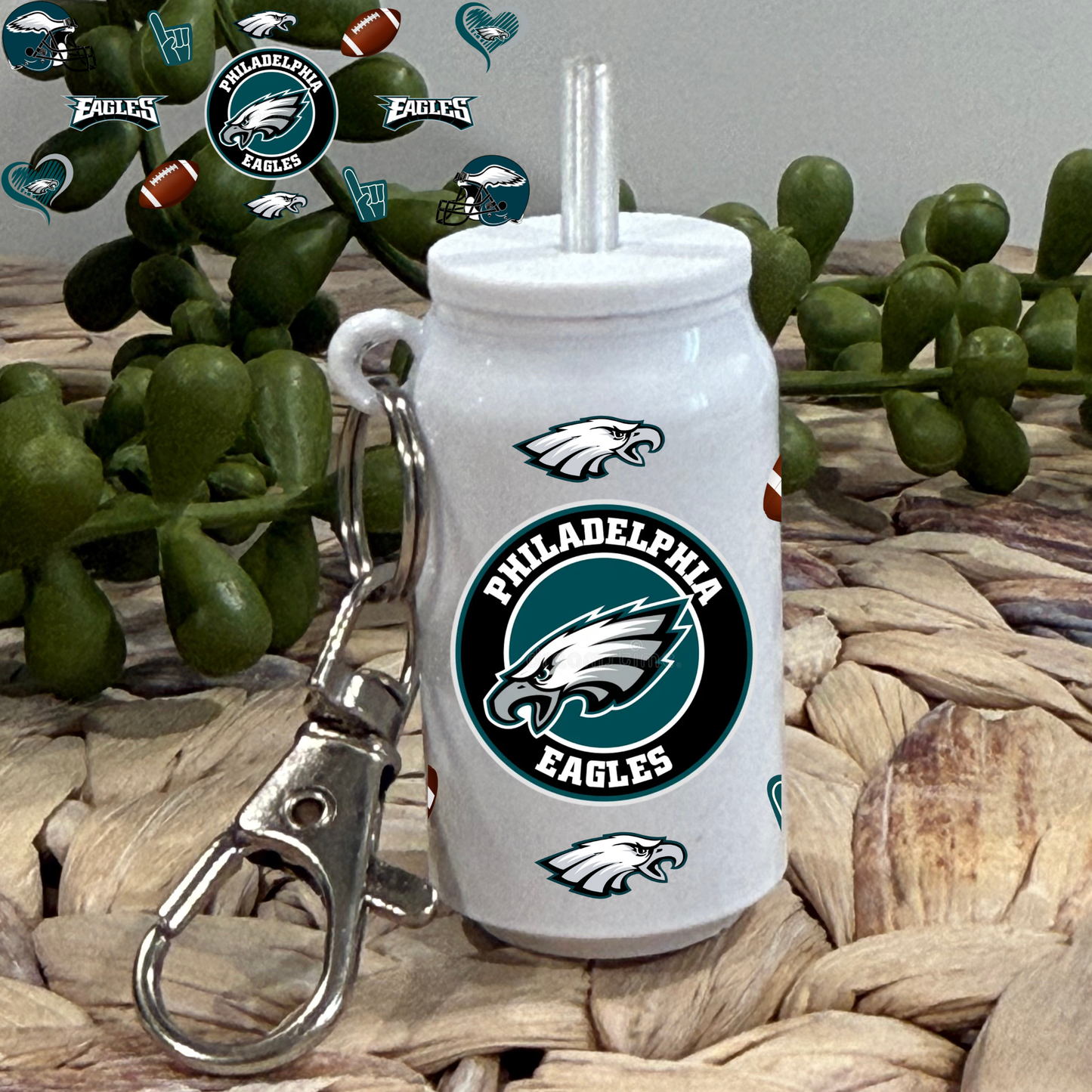 PE -Glass Can Keychain UV DTF Wrap