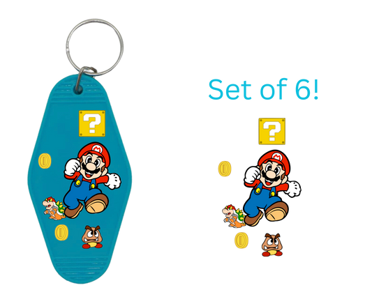 SM UV-DTF Motel Keychain Decal