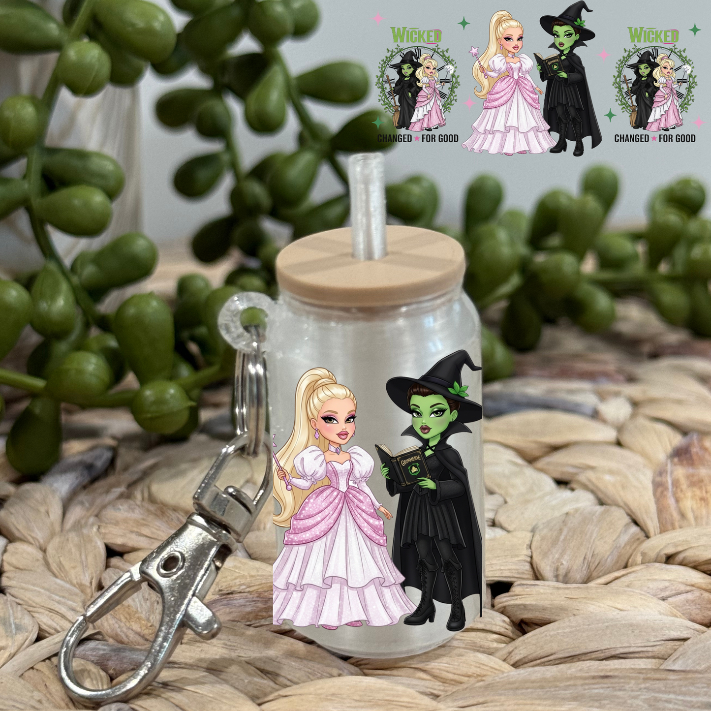 W B -Beer Can Keychain UV DTF Wrap