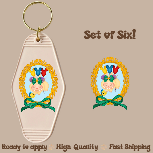 A Lab - UV DTF Motel Keychain Decal