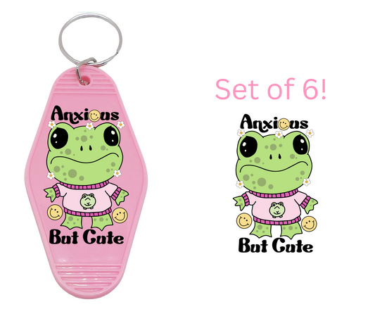Anxious but Cute - UC DTF Motel Keychain