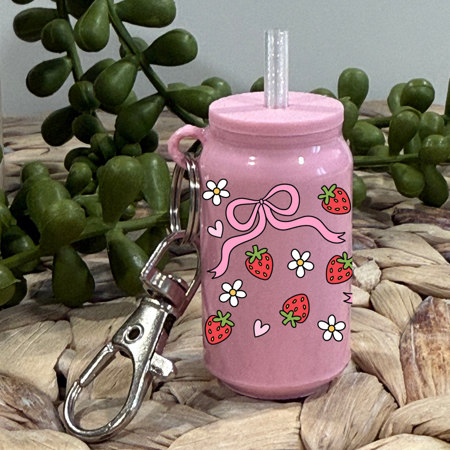 Berries - Glass Can Keychain UV DTF Wrap
