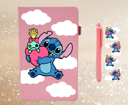 Blue in clouds - UVDTF Notebook Decal & Pen Decal