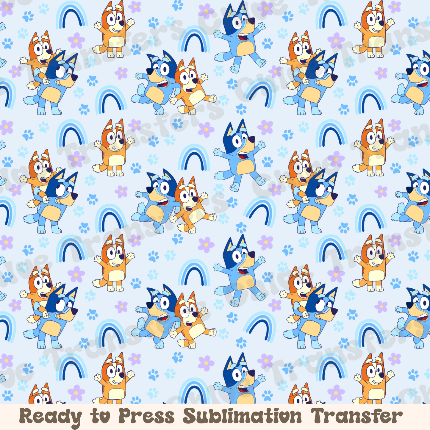 Blue Rainbow - Sublimation Sheet
