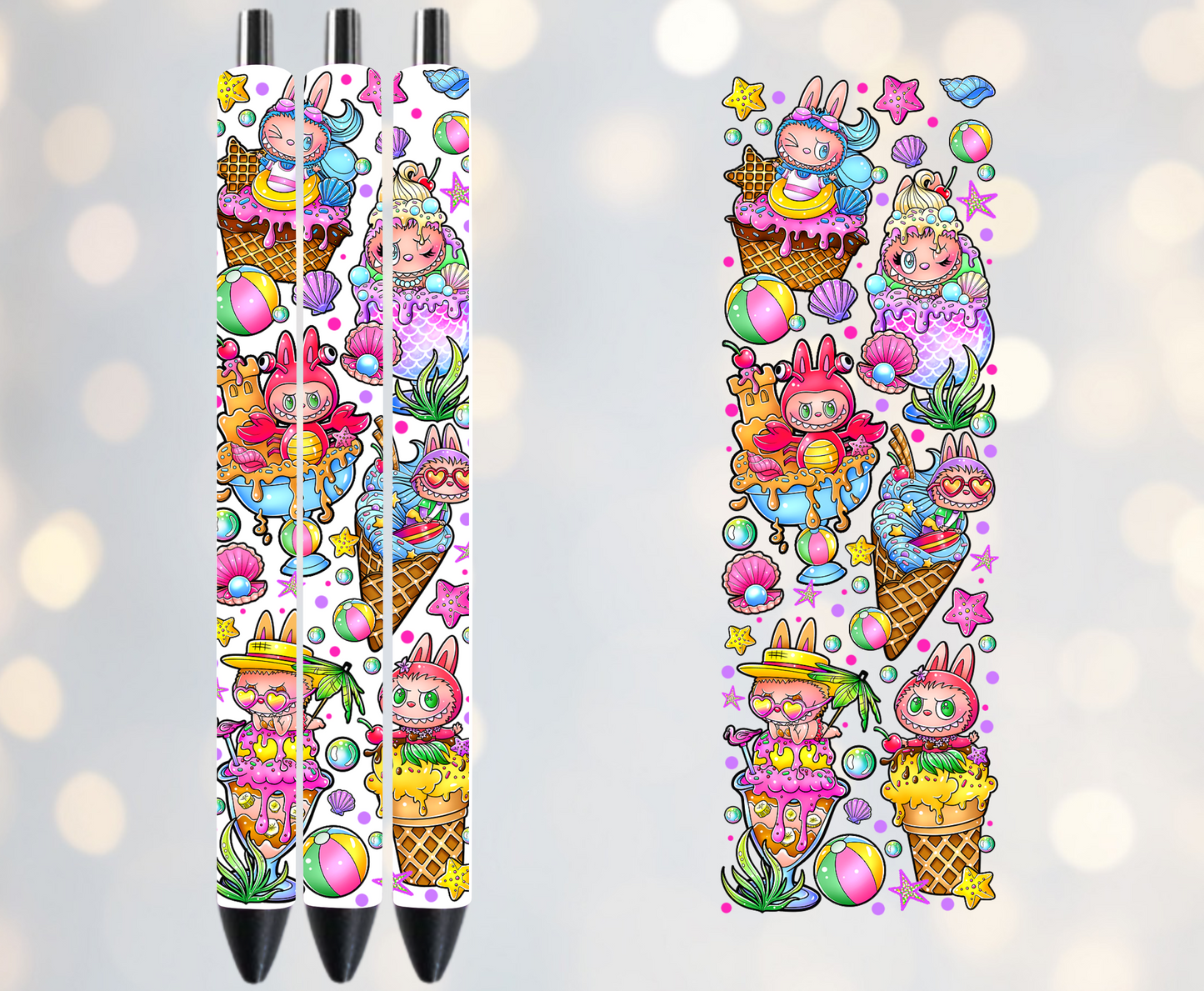 Bubu ice creams- UVDTF Pen Wrap