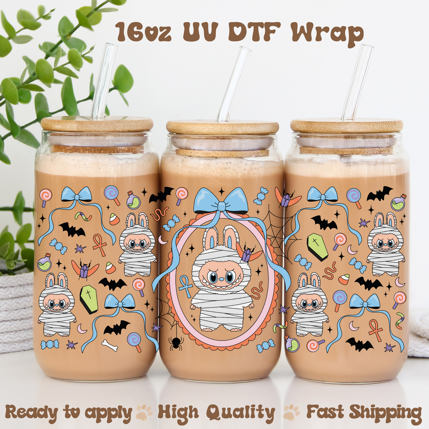 Bubu Mummy - 16oz UV DTF Wrap