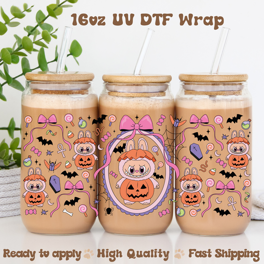Bubu Pumpkin  - 16oz UV DTF Wrap