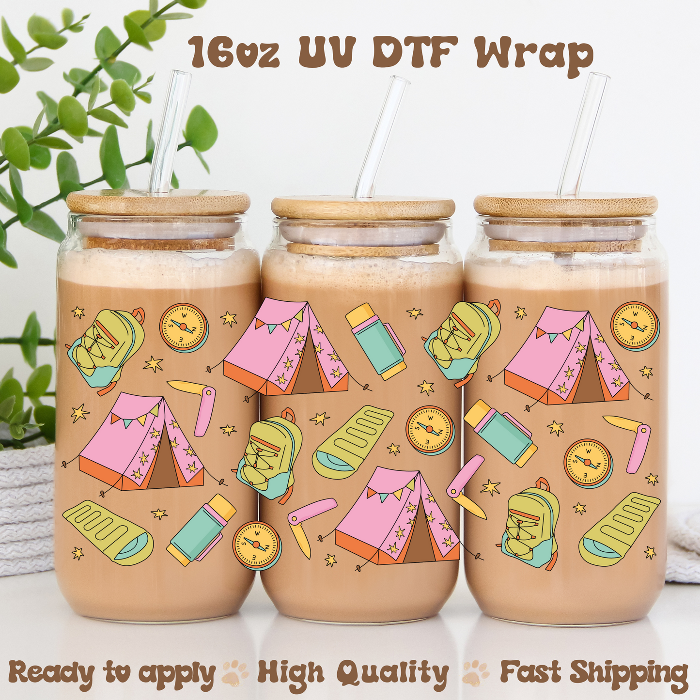Camp Therapy - 16oz UV DTF Wrap
