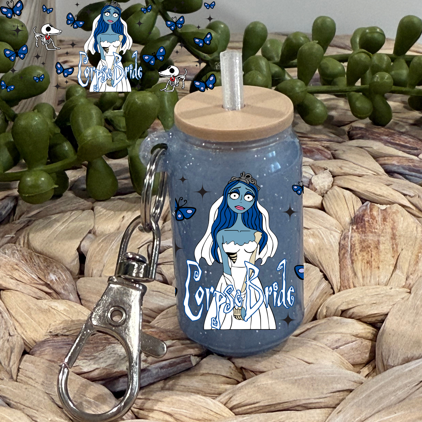 Cb 2 -Glass Can Keychain UV DTF Wrap