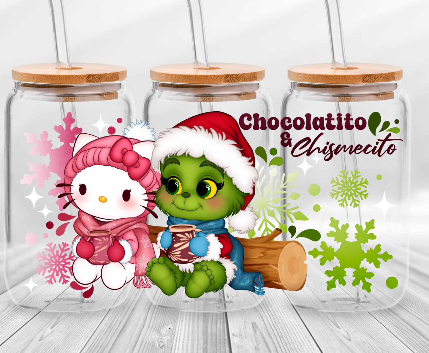 Chocolatito y Chisme 3 -16oz UVDTF Cup Wrap