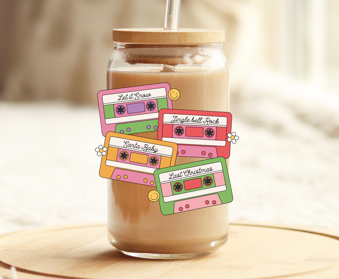 Christmas Cassette Tapes -UVDTF Decal