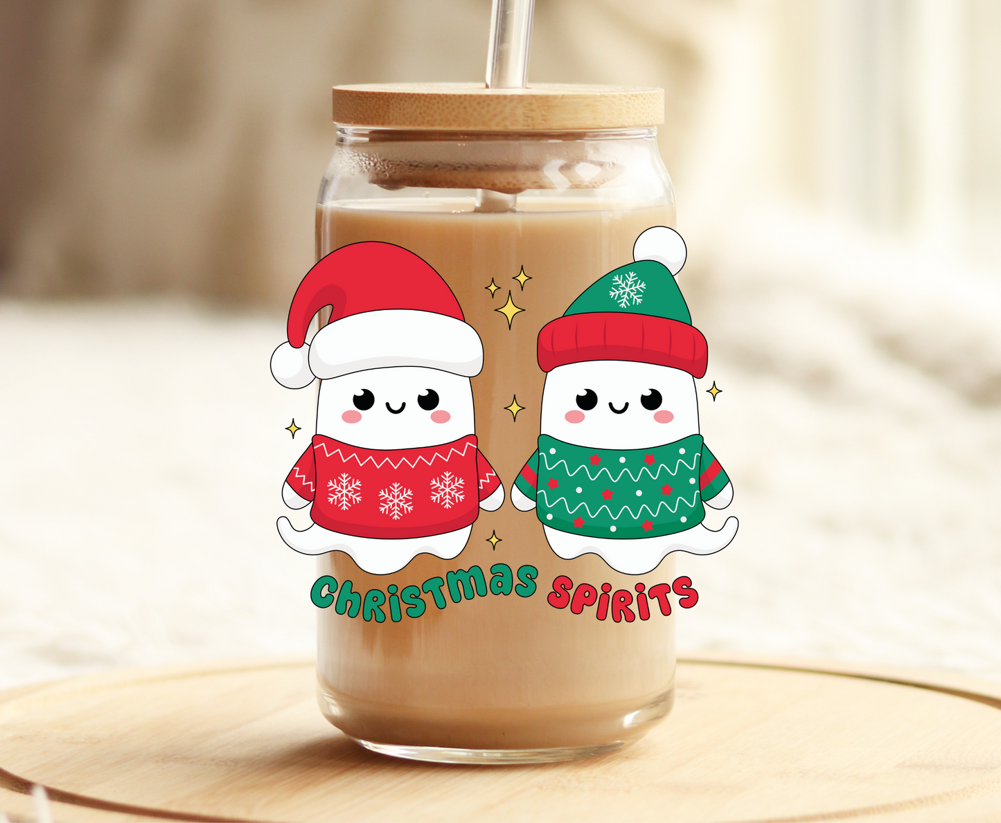 Christmas Spirits -UVDTF Decal