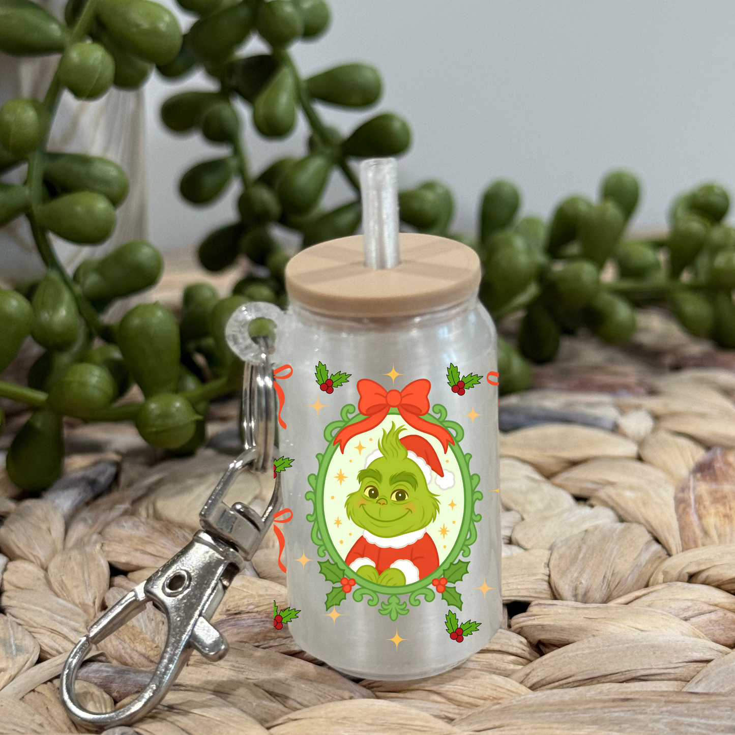 Coquette G -Glass Can Keychain UV DTF Wrap
