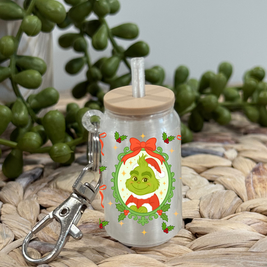Coquette G -Glass Can Keychain UV DTF Wrap