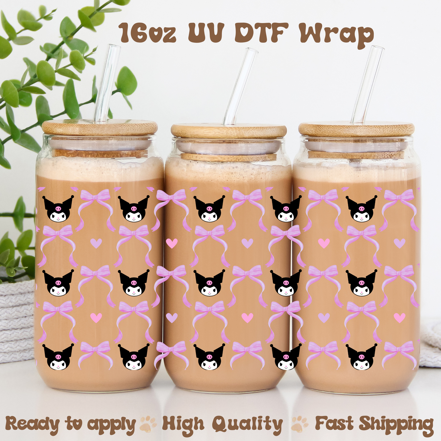 Coquette Kur -16oz UV DTF Wrap