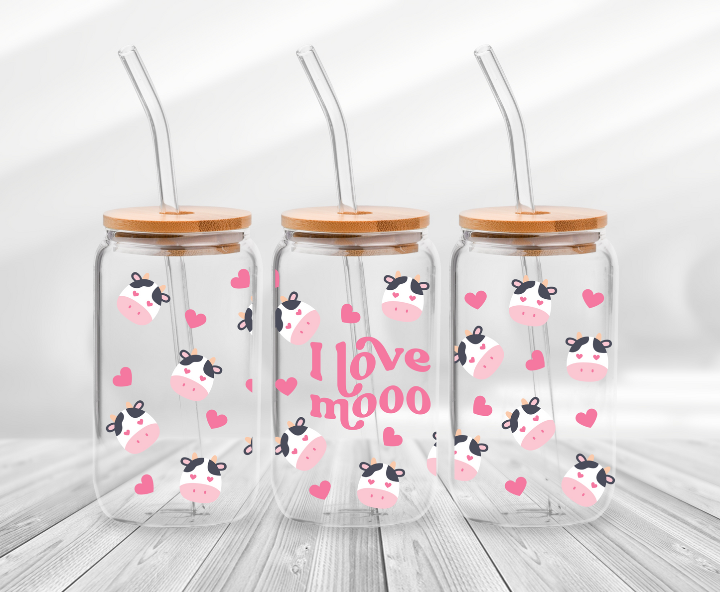 Cow Love - 16oz UV DTF Wrap