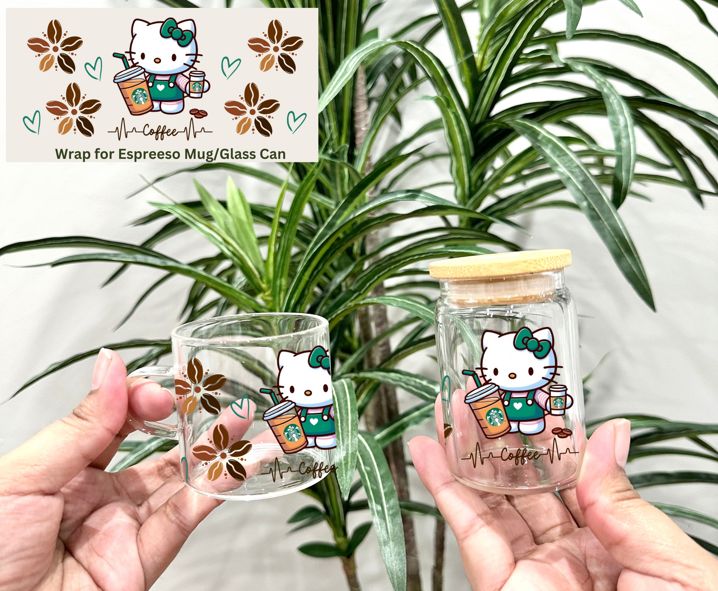 Cute Barista - UVDTF Espresso Wrap
