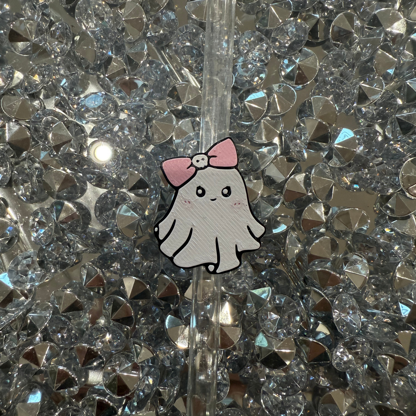 Cute Ghost - 8mm Straw Topper