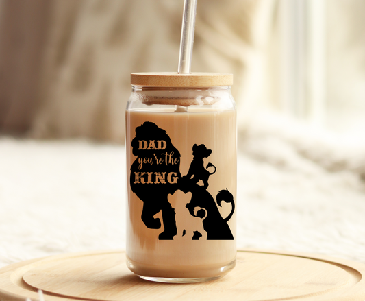 Dad You're the King Black - UVDTF Decal