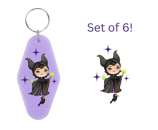 Dark Queen-UV DTF Motel Keychain