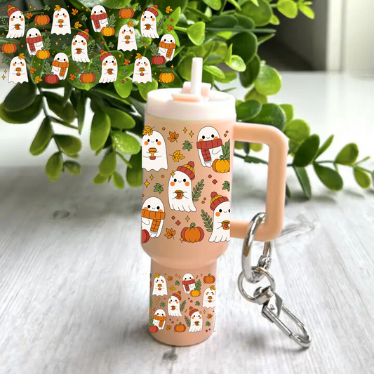 Fall Ghosts -Mini tumbler wrap