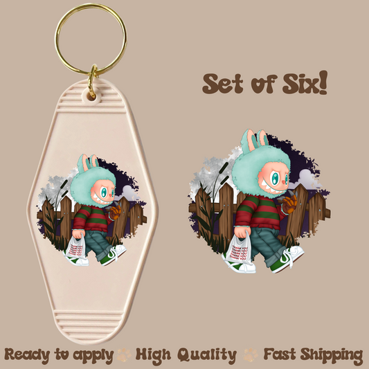 F bubu - UV DTF Motel Keychain Decal