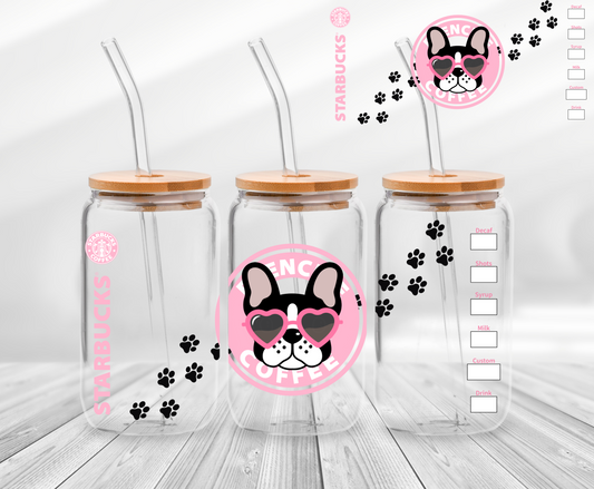 Frenchie-16oz UV DTF Wrap