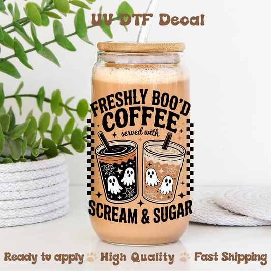 Freshly Bood coffee - UVDTF Decal
