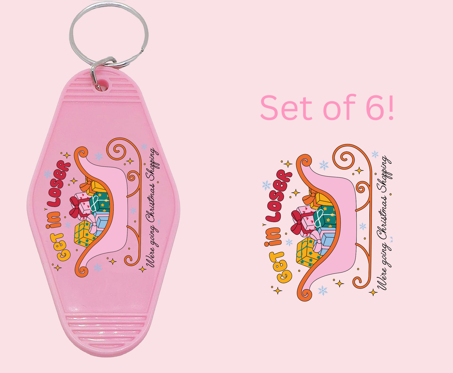 Get In- UV DTF Motel Keychain Decal