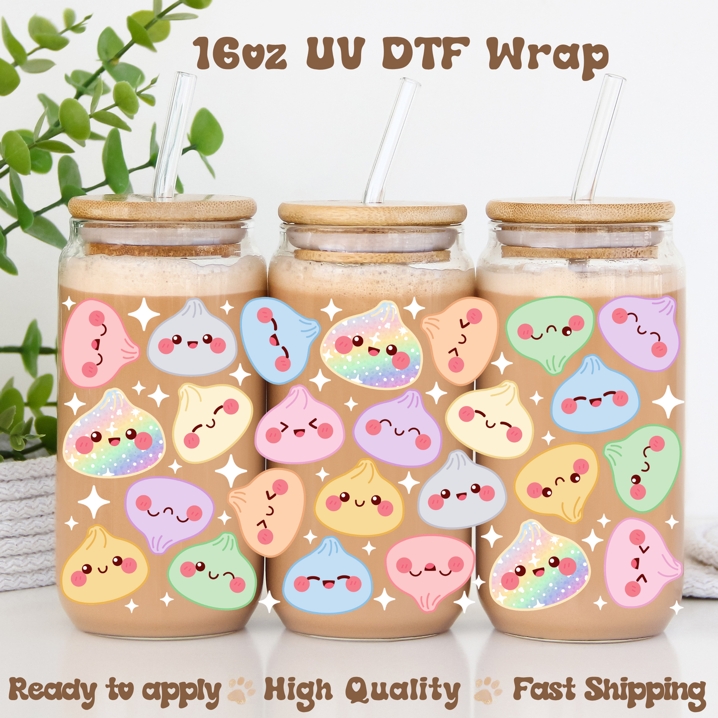 Glitter Dumpling - 16oz UV DTF Wrap