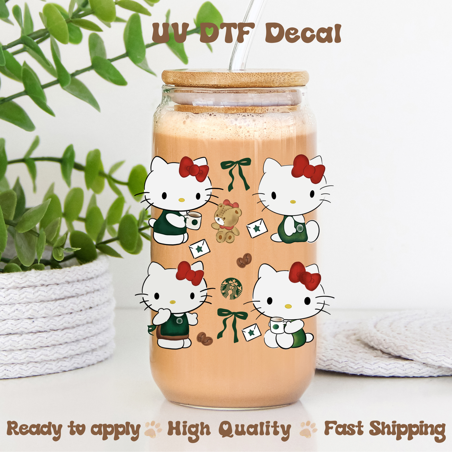 H K Barista - UVDTF Decal