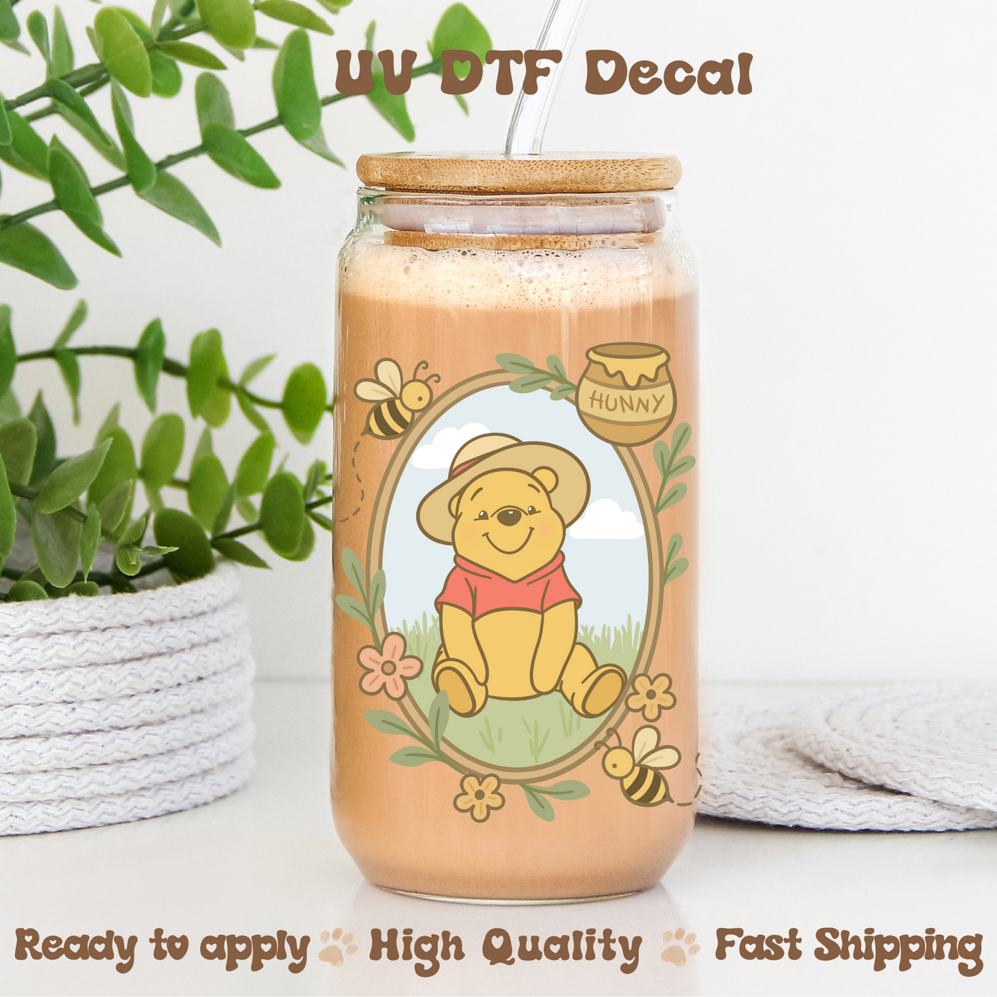 Honey and Bees - UVDTF Decal