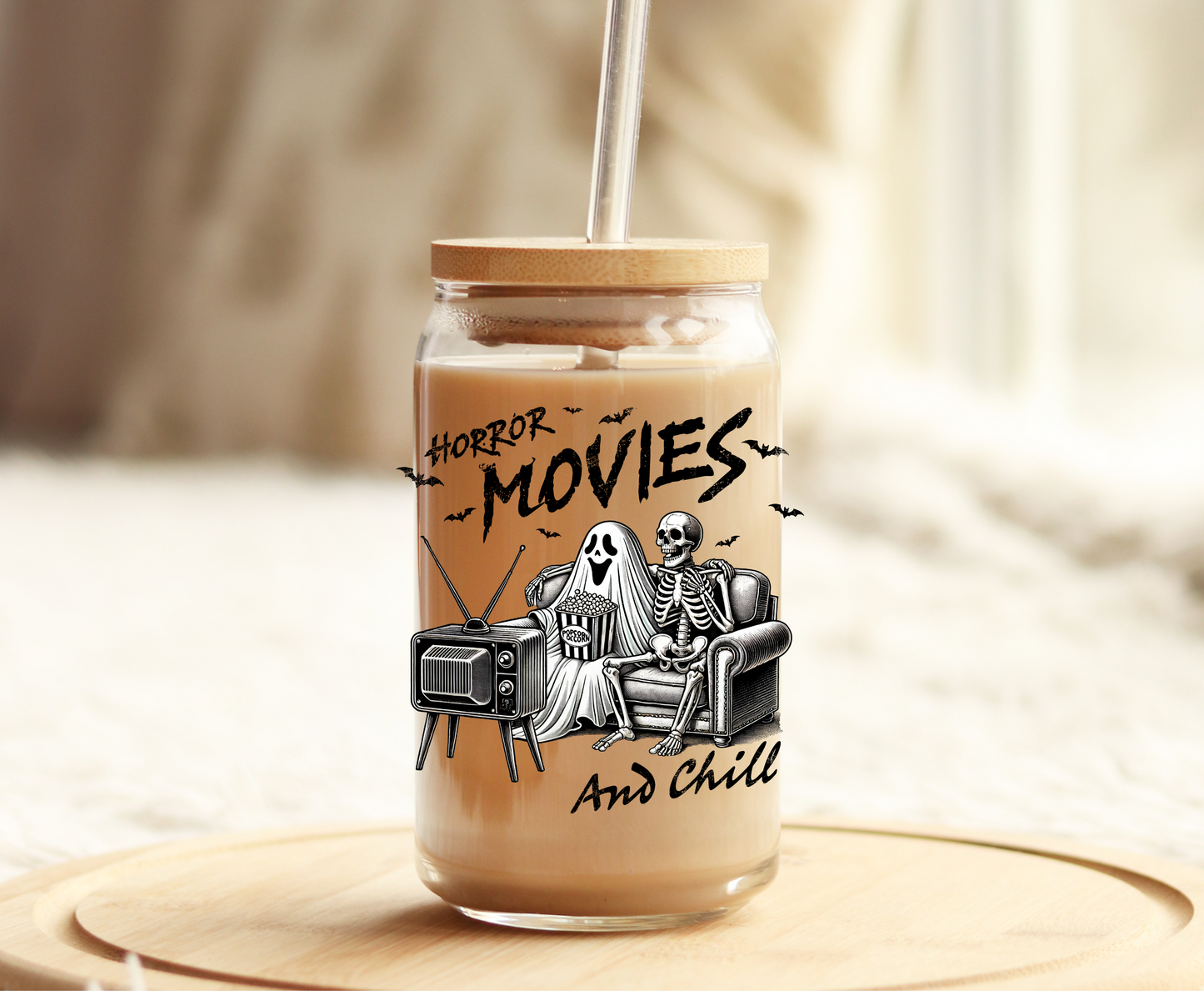 Horror Movies & Chill -UVDTF Decal