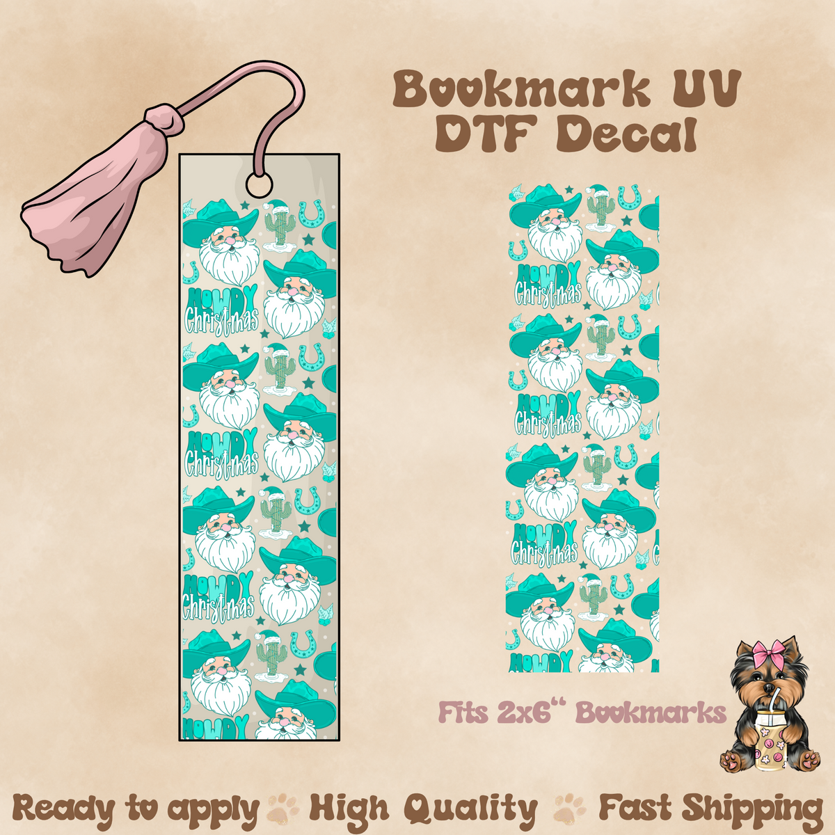 Howdy Christmas - UV DTF Wrap