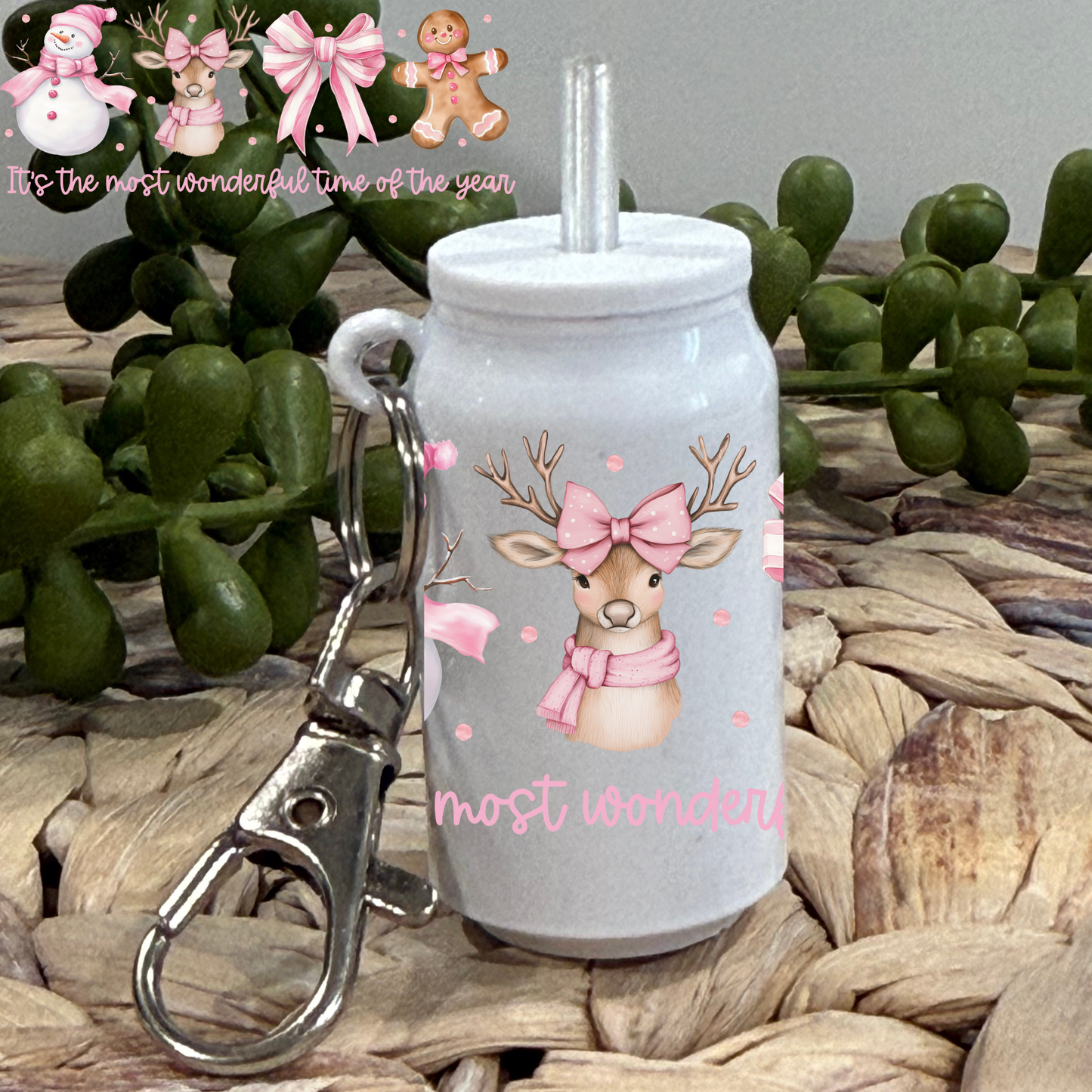 It's The Most Wonderful Time Of The Year -Glass Can Keychain UV DTF Wrap