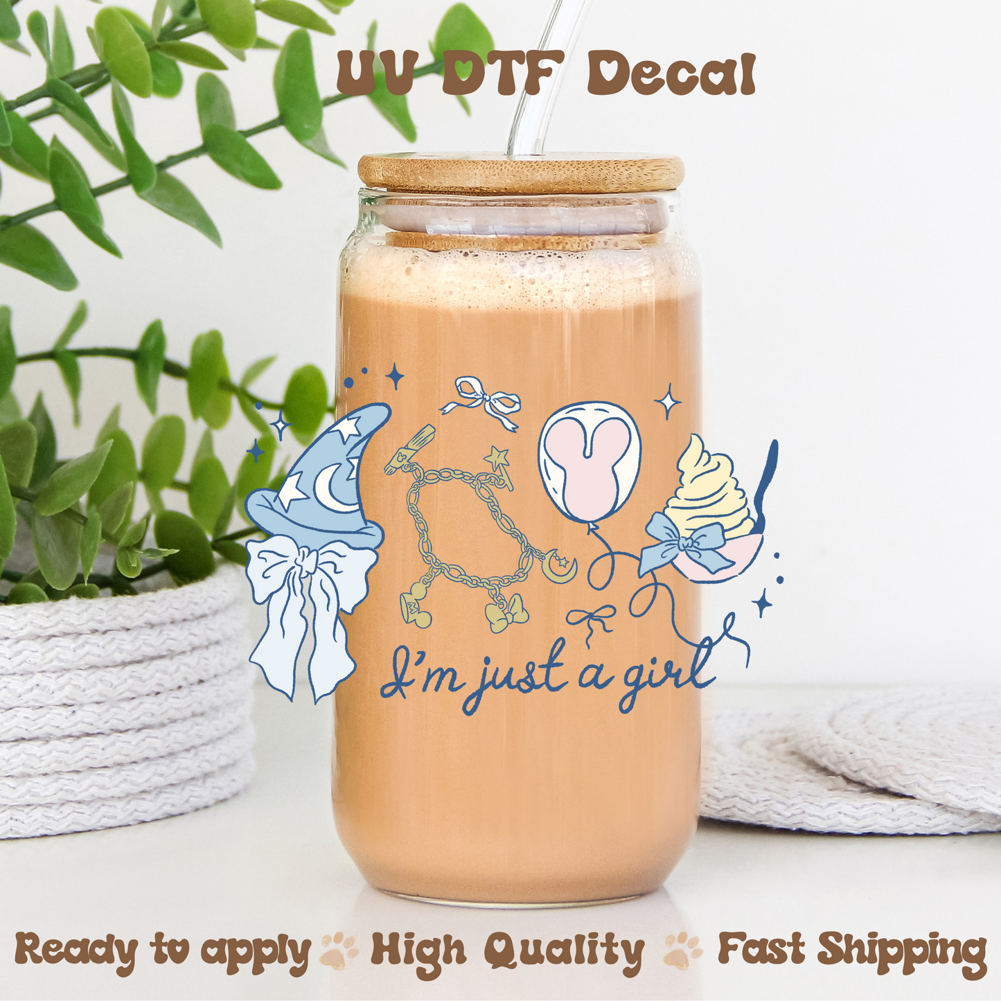 Just a Girl Blue - UVDTF Decal
