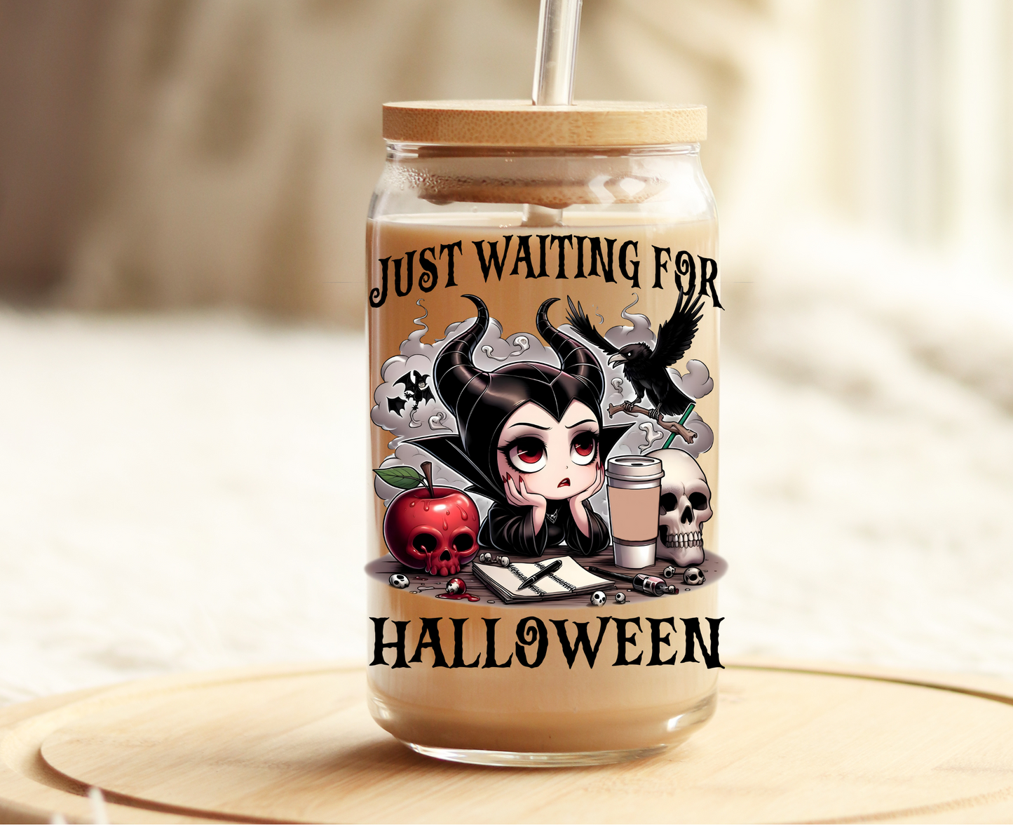 Just Waiting for Halloween EQ -UVDTF Decal