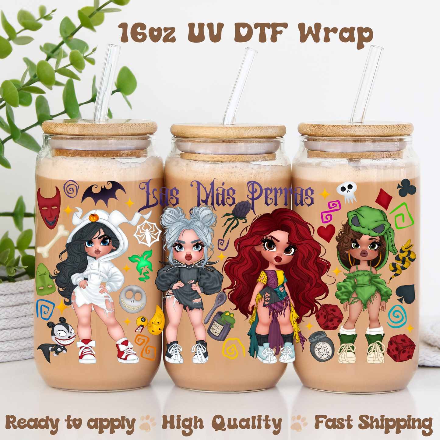 Las Más Perras -16oz UV DTF Wrap