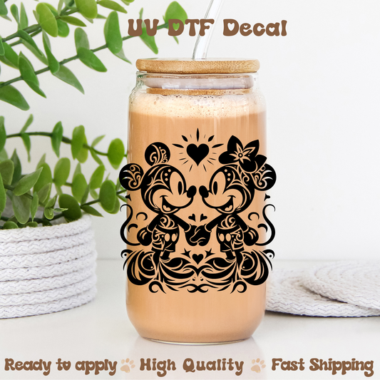 M&M Heart -UVDTF Decal