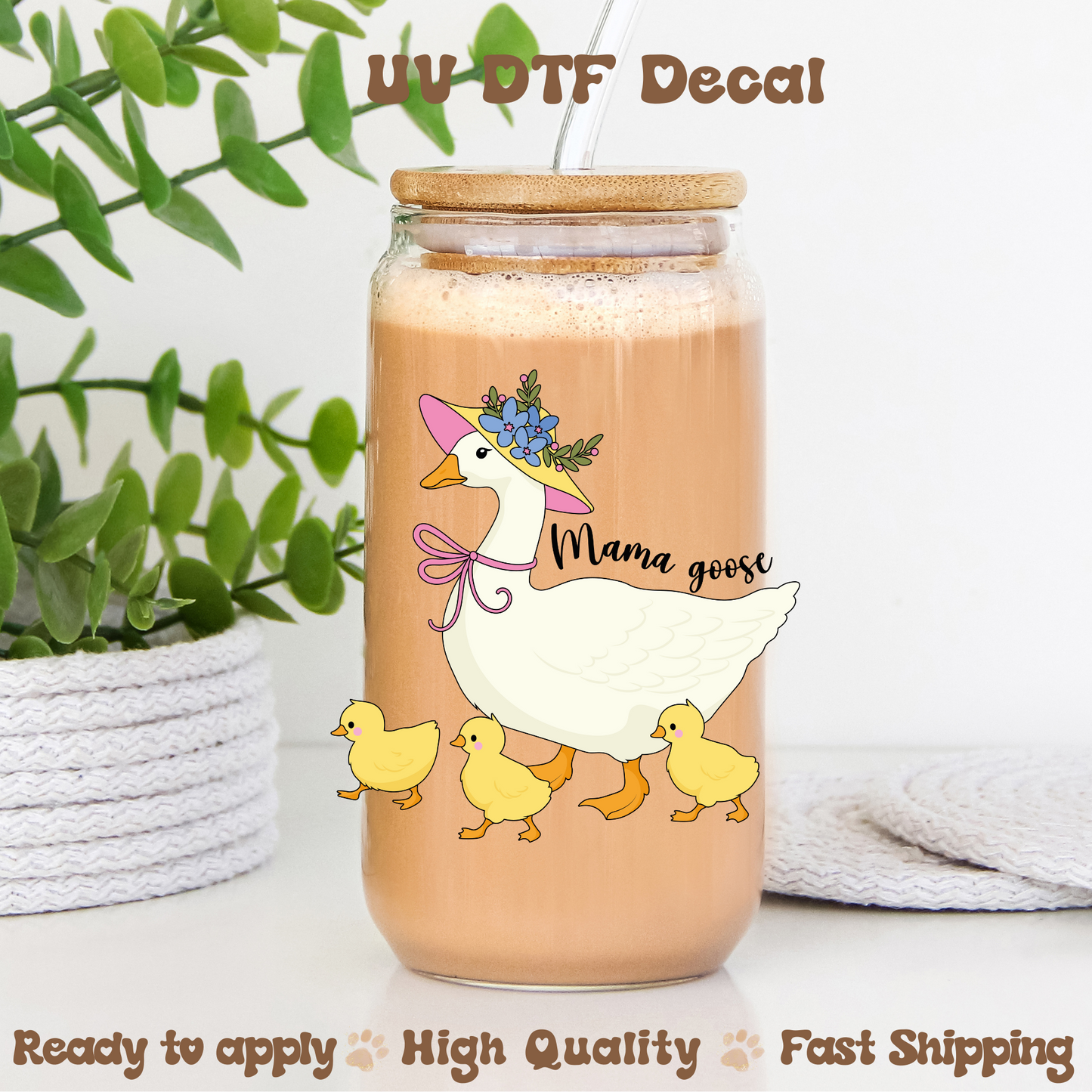 Mama Goose -UVDTF Decal