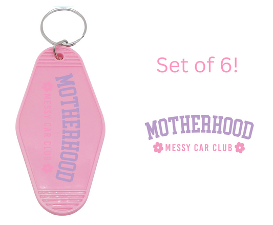 Messy Car Club - UV DTF Motel Keychain Decals