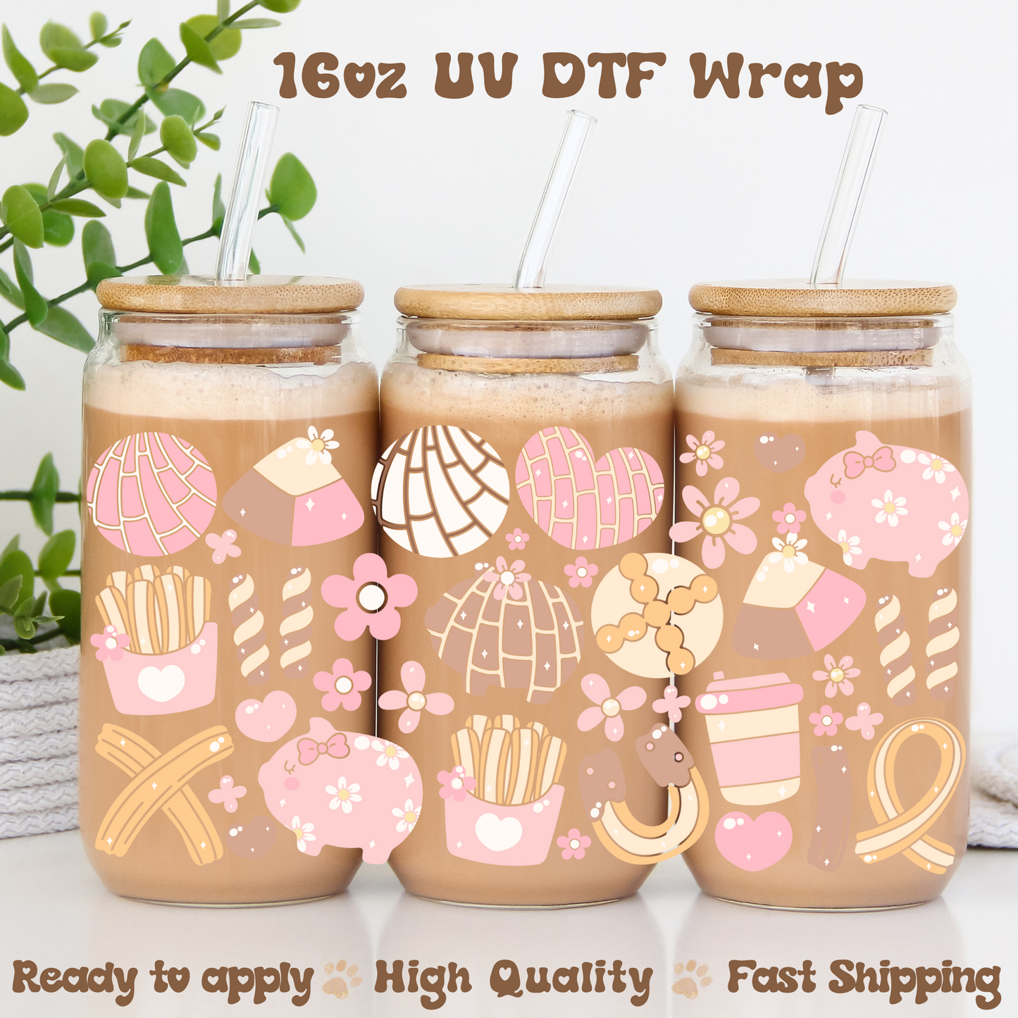 Mexican Bread -16oz UV DTF Wrap