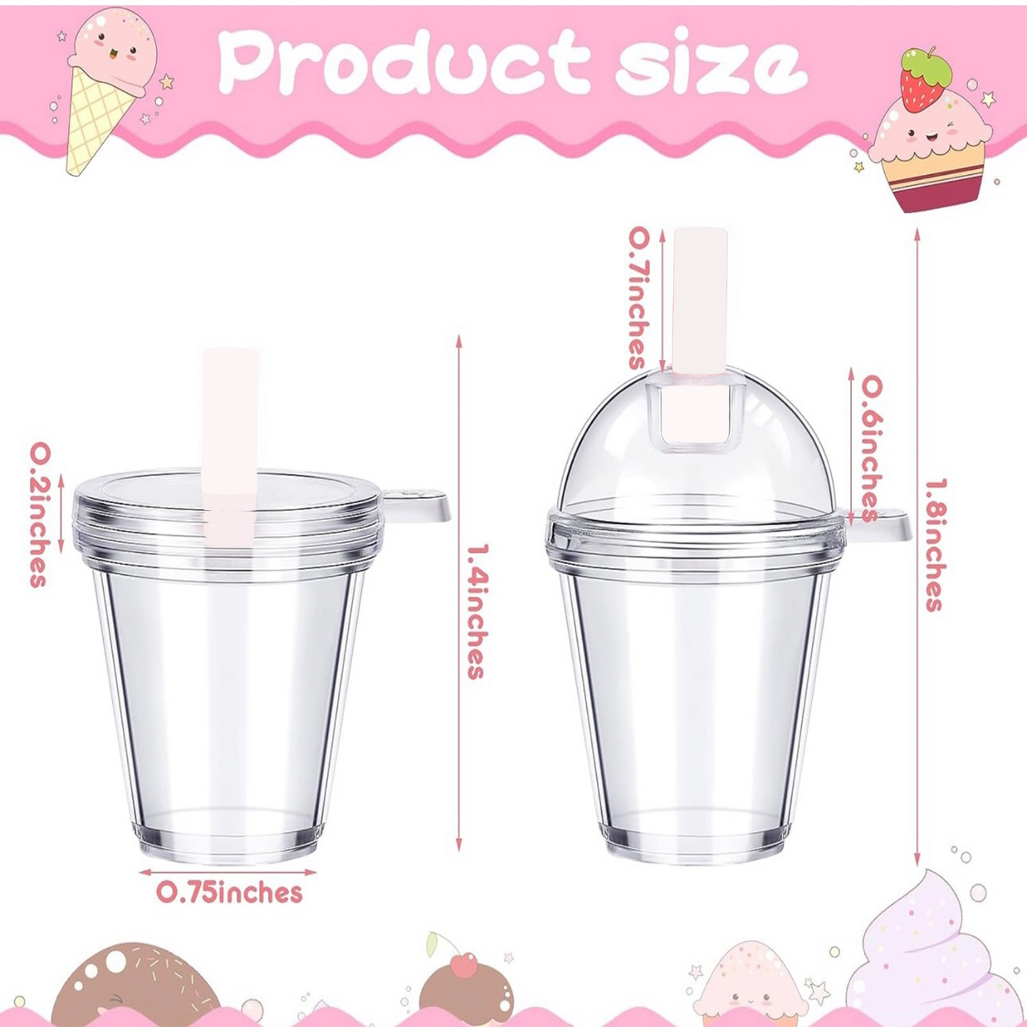 Mini Keychain Cups (Set of 2)