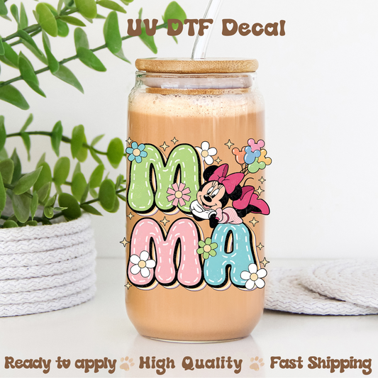 M Mama  -UVDTF Decal