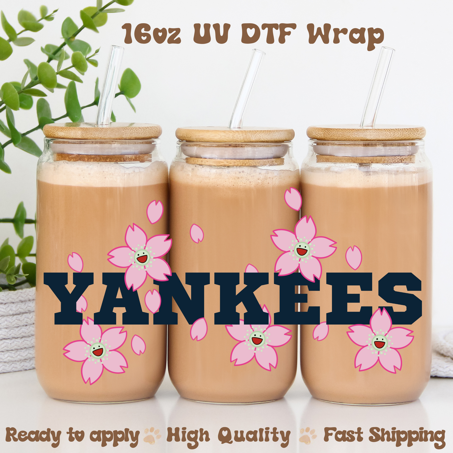 NY Blossoms - 16oz UV DTF Wrap