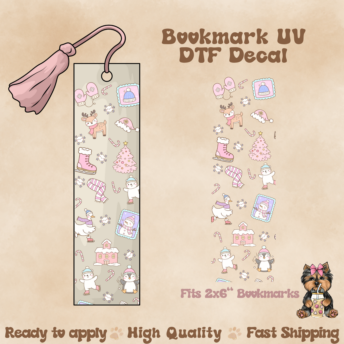 Pastel Christmas Cuties - UV DTF Wrap