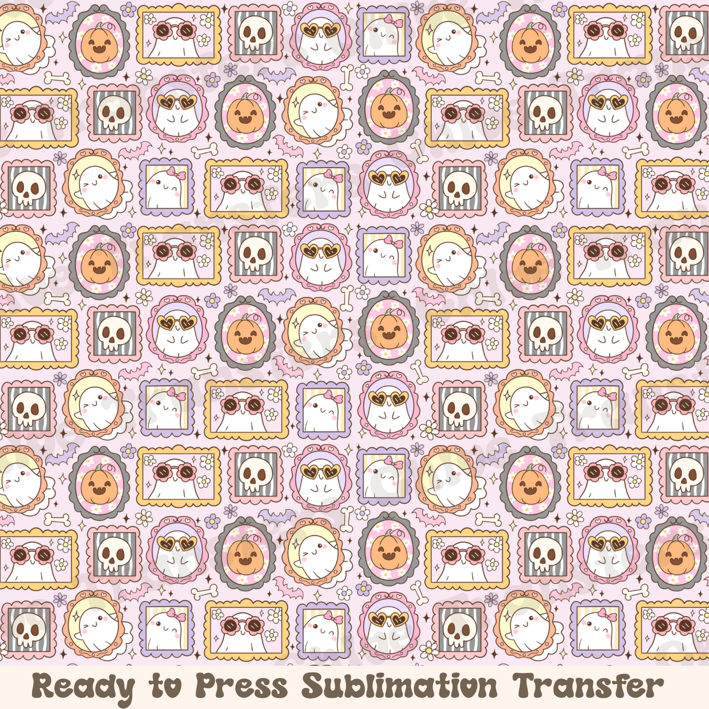 Pastel Ghost Frames - Sublimation Sheet