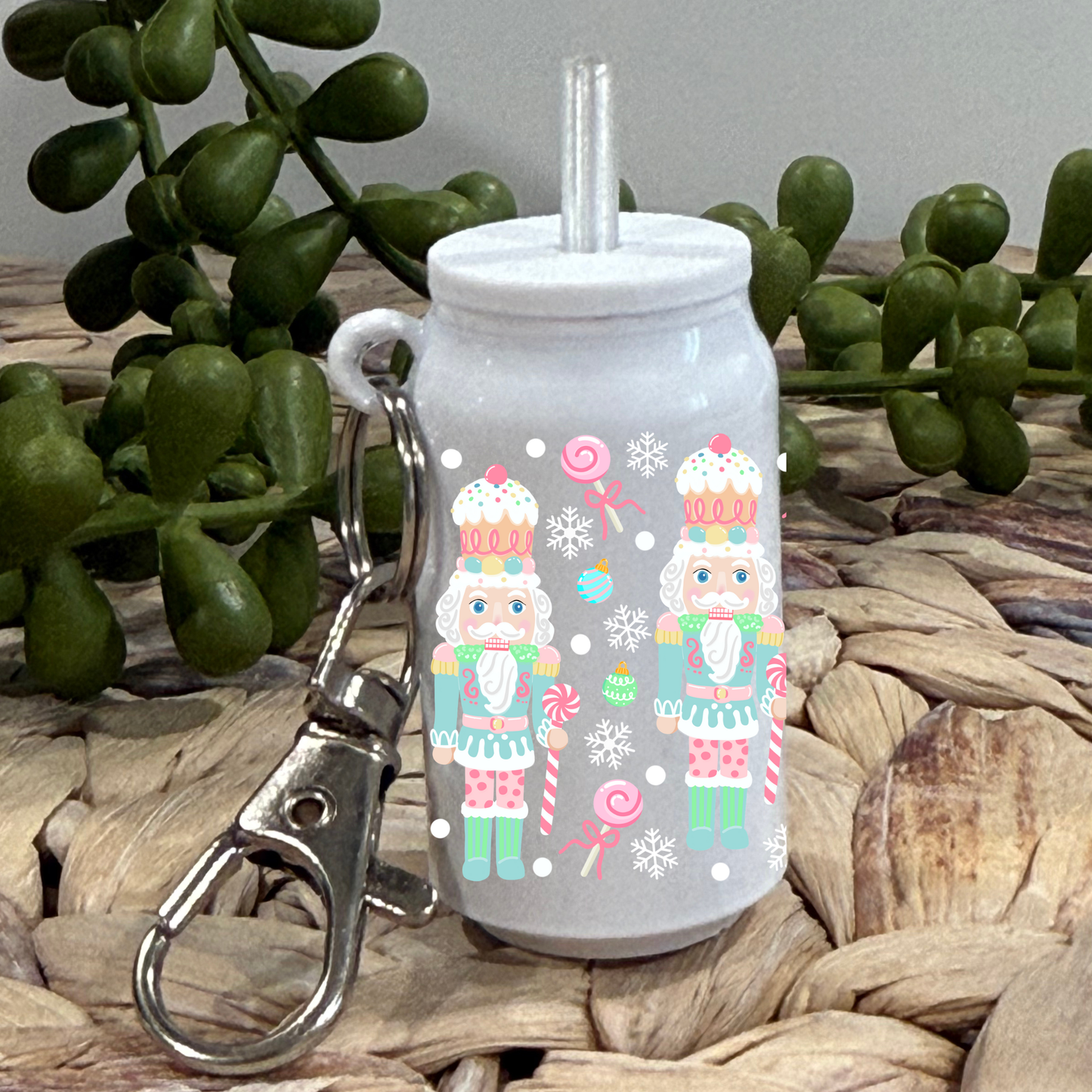 Pastel Nutcracker -Beer Can Keychain UV DTF Wrap
