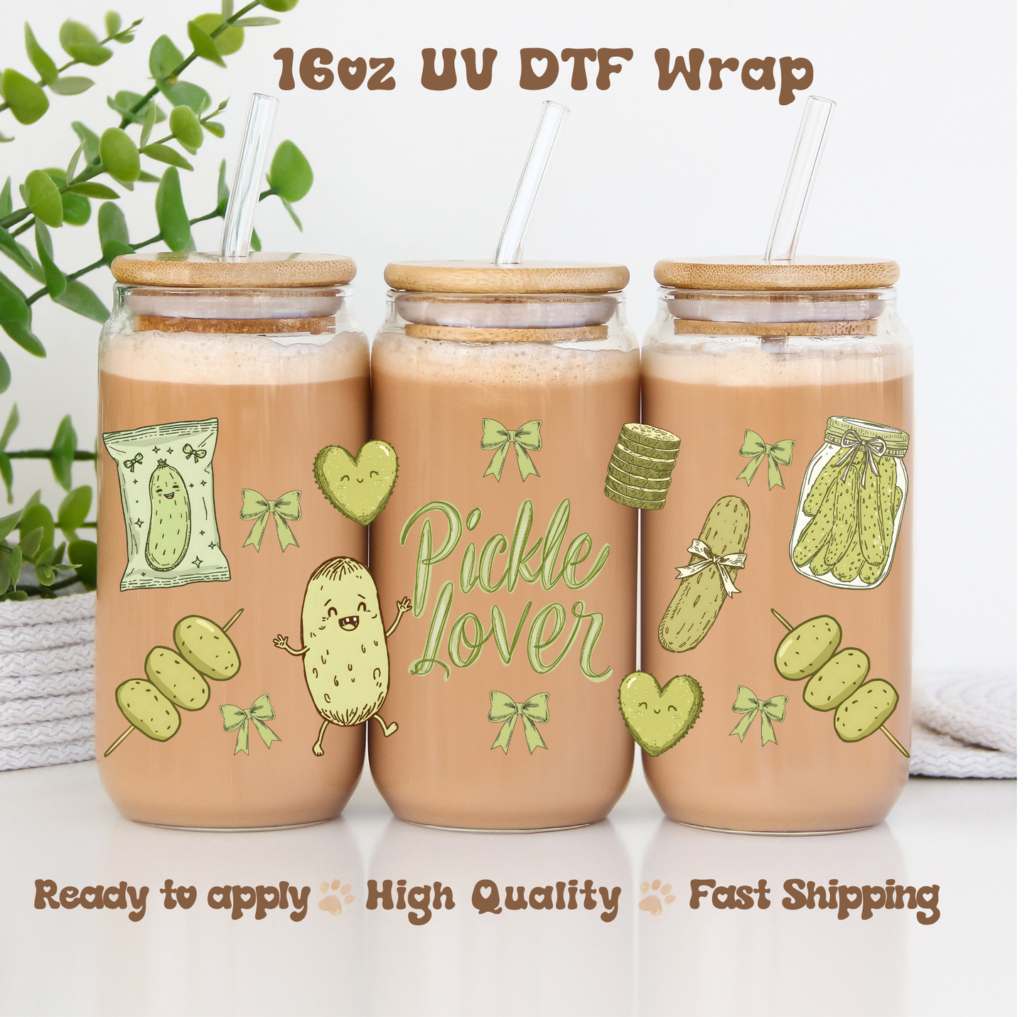 Pickle Lover - 16oz UV DTF Wrap