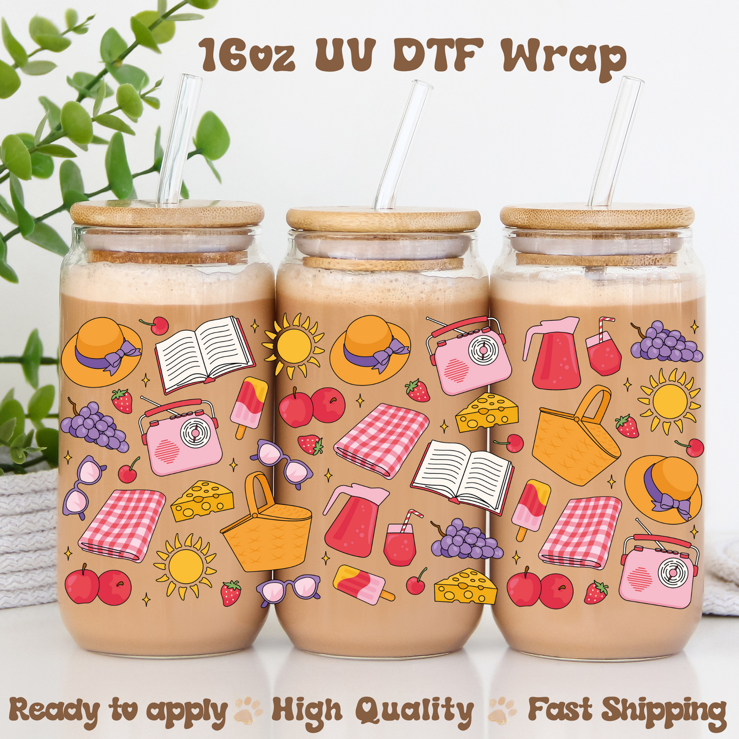 Picnic - 16oz UV DTF Wrap